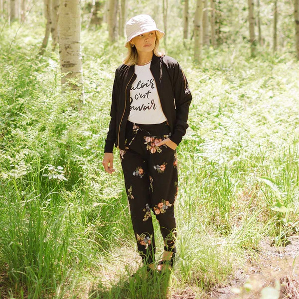 Destination Joggers, Rose Black | Albion Fit