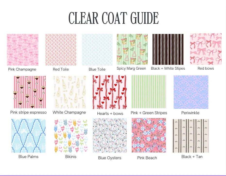 Clear Coat Bag For Embroidery - Baby Collection | KenzKustomz