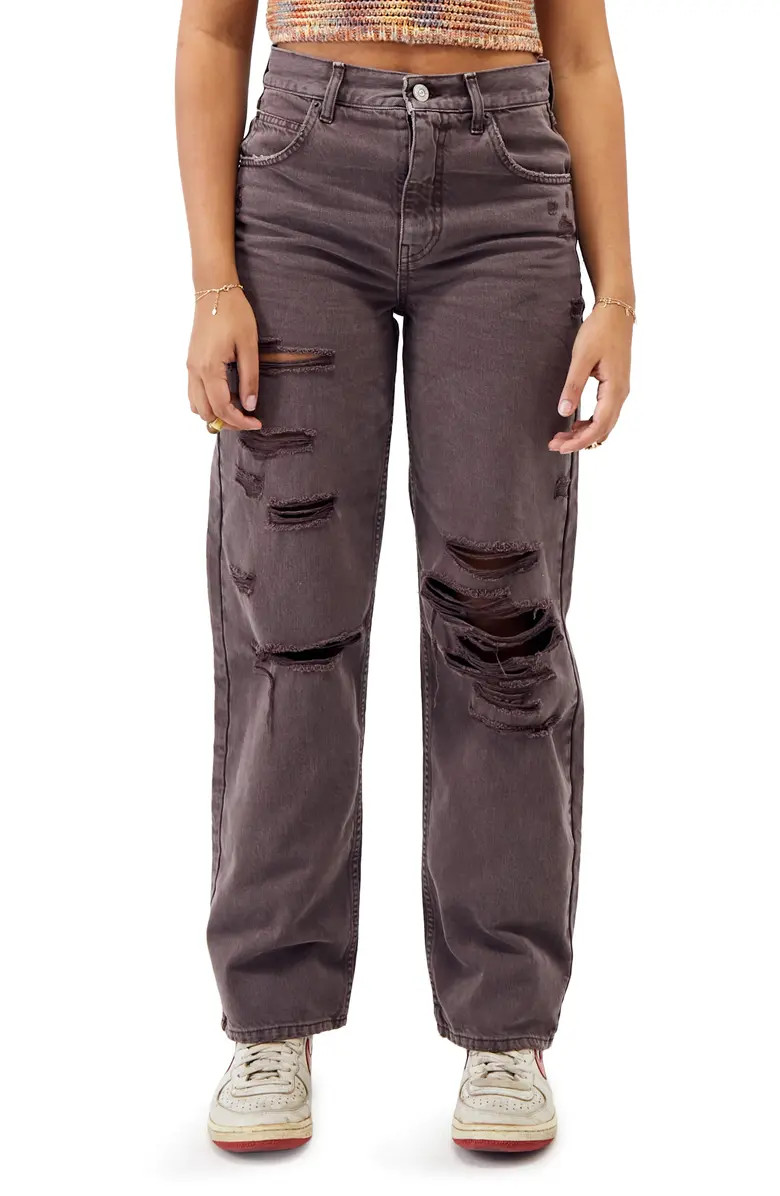 Ripped High Waist Boyfriend Jeans | Nordstrom