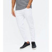 Men's White Crop Slim Fit Jeans New Look | New Look (UK)