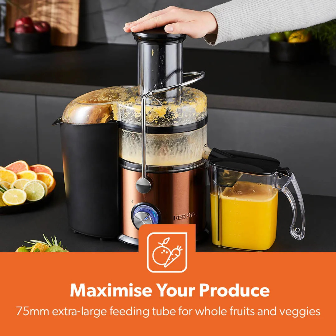 Juicers | 800W Juice Extractor Centrifugal Juicer | Geepas | Debenhams UK
