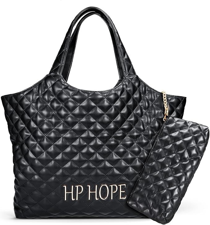 Hp hope Tote Bag for Women,Canvas Tote Bag with Pockets,Life Water Resistant Shoulder Tote Bag Ha... | Amazon (US)
