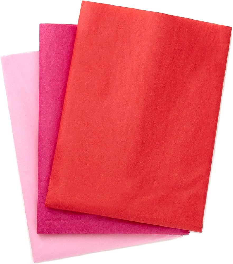 Hallmark Fuchsia, Red and Pink Bulk Tissue Paper for Gift Wrapping (120 Sheets) for Gift Bags, Mo... | Amazon (US)