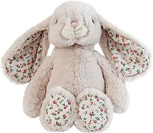 Dilly dudu Blossom Bunny Rabbit Stuffed Animal Plush Toy Best Gifts 10-Inch（Beige） | Amazon (US)