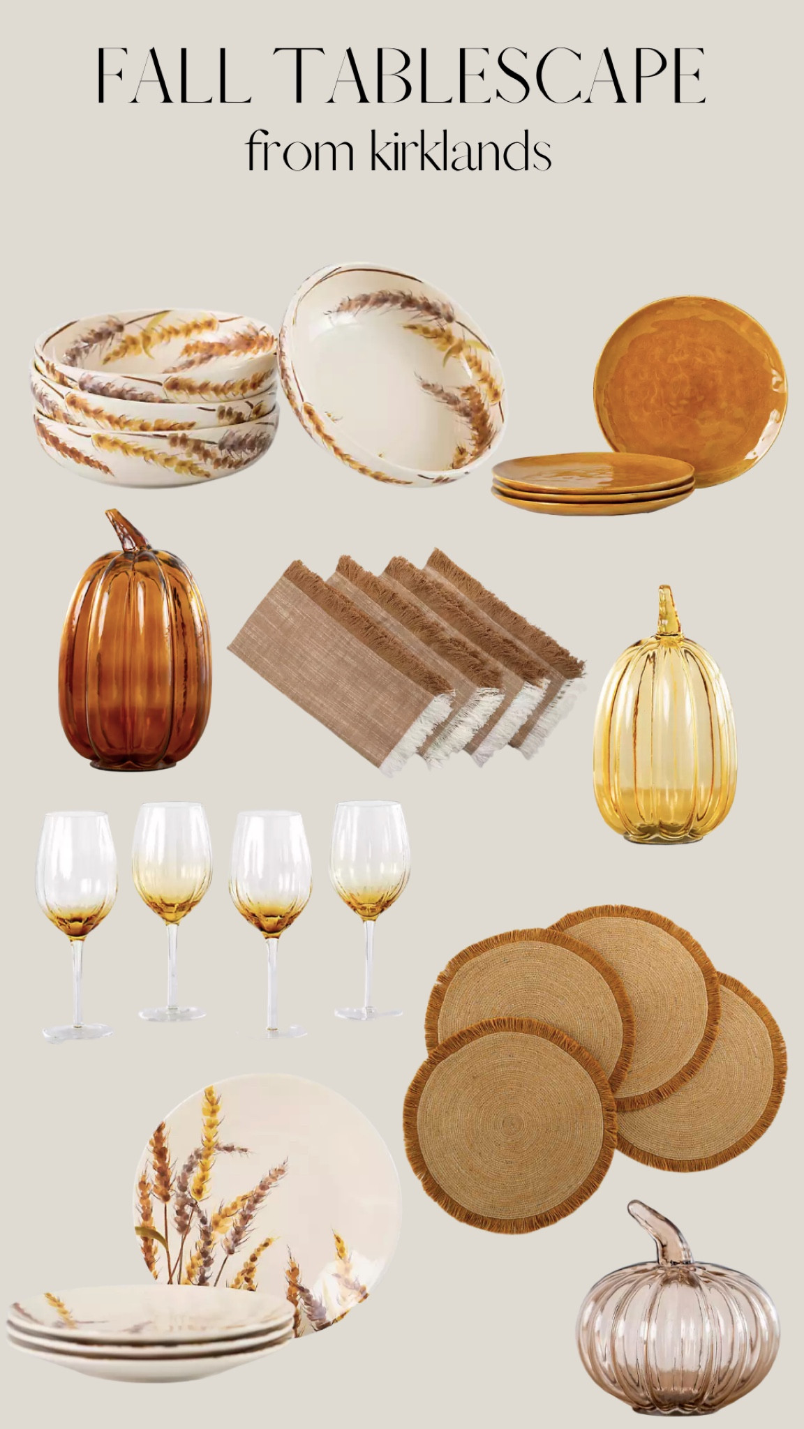 Fall Tablescape from Kirklands 

#LTKSeasonal #LTKsalealert #LTKunder50