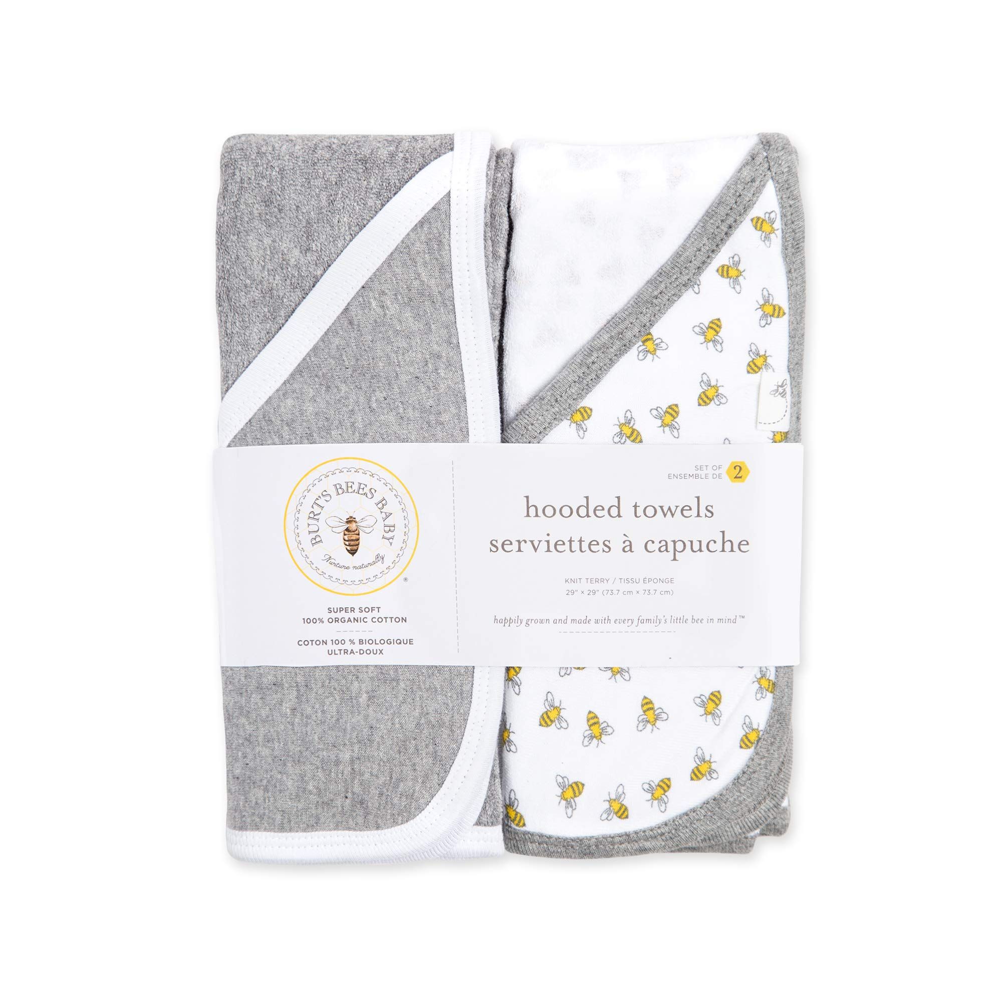 Burt's Bees Baby - Hooded Towels, Absorbent Knit Terry, Super Soft Single Ply, 100% Organic Cotton ( | Amazon (US)
