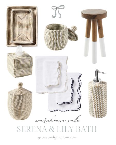 Serena & Lily Private Warehouse Sale // So many beautiful bath accessories to choose from! The La Jolla collection is a coastal classic, the Wave Collection towels add a preppy touch, and the dipped teal stool is perfect for the side of the tub! ✨ 

serena and lily // bathroom decor // bathroom accessories // coastal decor // preppy decor

#LTKhome #LTKsalealert #LTKunder100