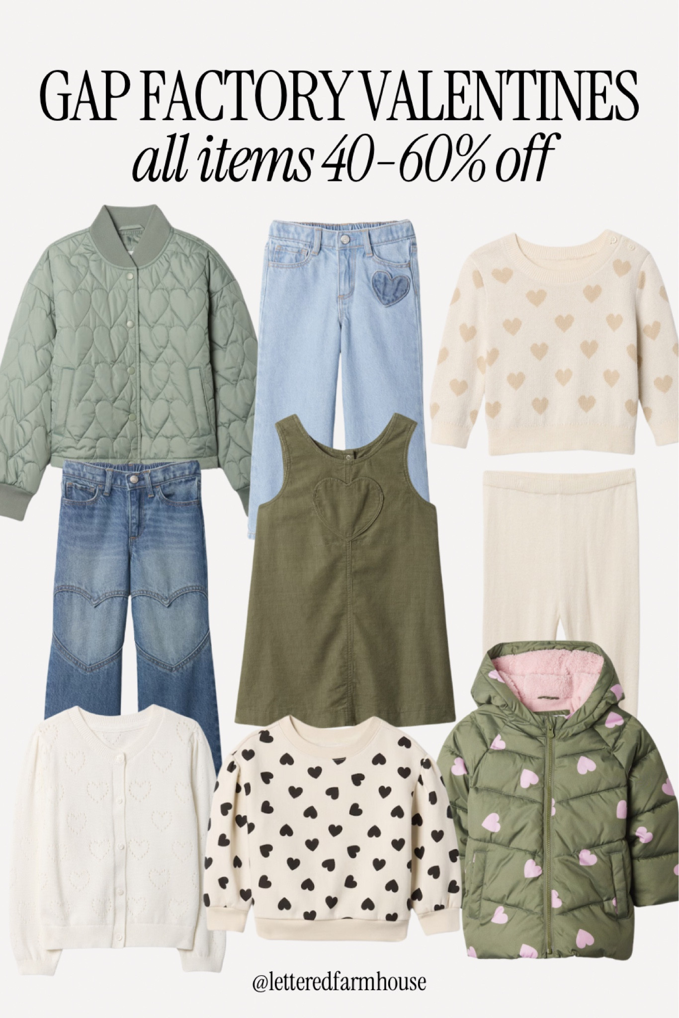 Gap Factory Valentines outfits for girls! Everything is marked 40-60% off! 

Comment SHOP below to receive a DM with the link to shop this post on my LTK ⬇ https://liketk.it/52msc #ltkkids #ltkfamily #ltkbaby

Comment SHOP below to receive a DM with the link to shop this post on my LTK ⬇ https://liketk.it/52mu0 #ltkkids #ltkfamily #ltkbaby

Comment SHOP below to receive a DM with the link to shop this post on my LTK ⬇ https://liketk.it/52mwC #ltkfamily #ltkbaby #ltkkids

#LTKKids #LTKBaby #LTKFamily