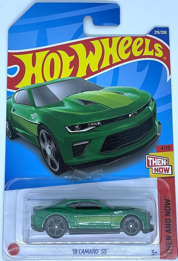 Hot Wheels 2022 - '18 Camaro SS - Green - Then and Now - 4/10 | Amazon (US)
