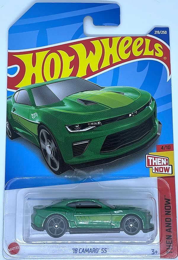 Hot Wheels 2022 - '18 Camaro SS - Green - Then and Now - 4/10 | Amazon (US)