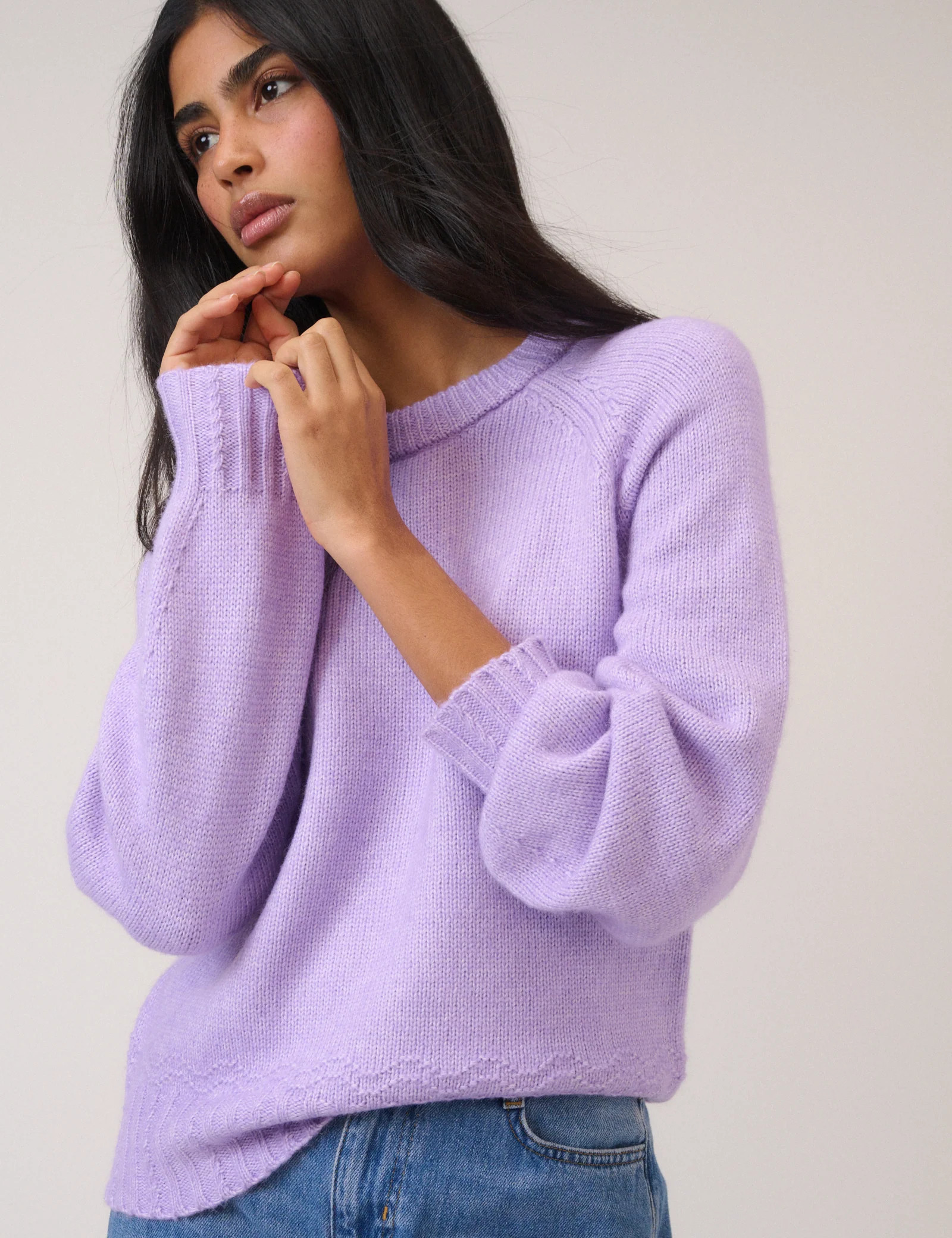 Purple Knitted Jumper | Nobody's Child