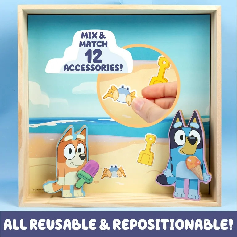 Bluey Magnetic Wooden Playhouse, Boys and Girls, Child, Ages 3+ | Walmart (US)