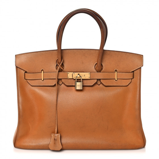 HERMES Ardennes Birkin 35 Naturelle | Fashionphile