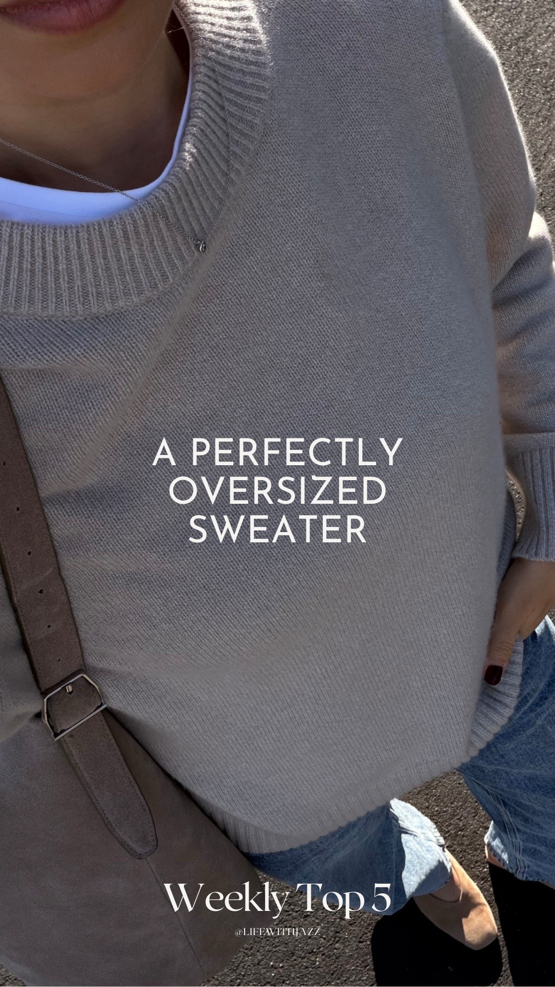 #1 bestseller this week: Quince oversized cashmere sweater 

wearing xs -- runs oversized! 

 #LTKootd