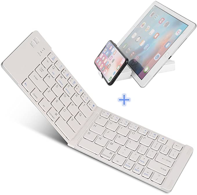 Foldable Bluetooth Keyboard, IKOS Ultra Slim Mini BT Folding Keyboard Compatible for iPhone X 8 7... | Amazon (US)