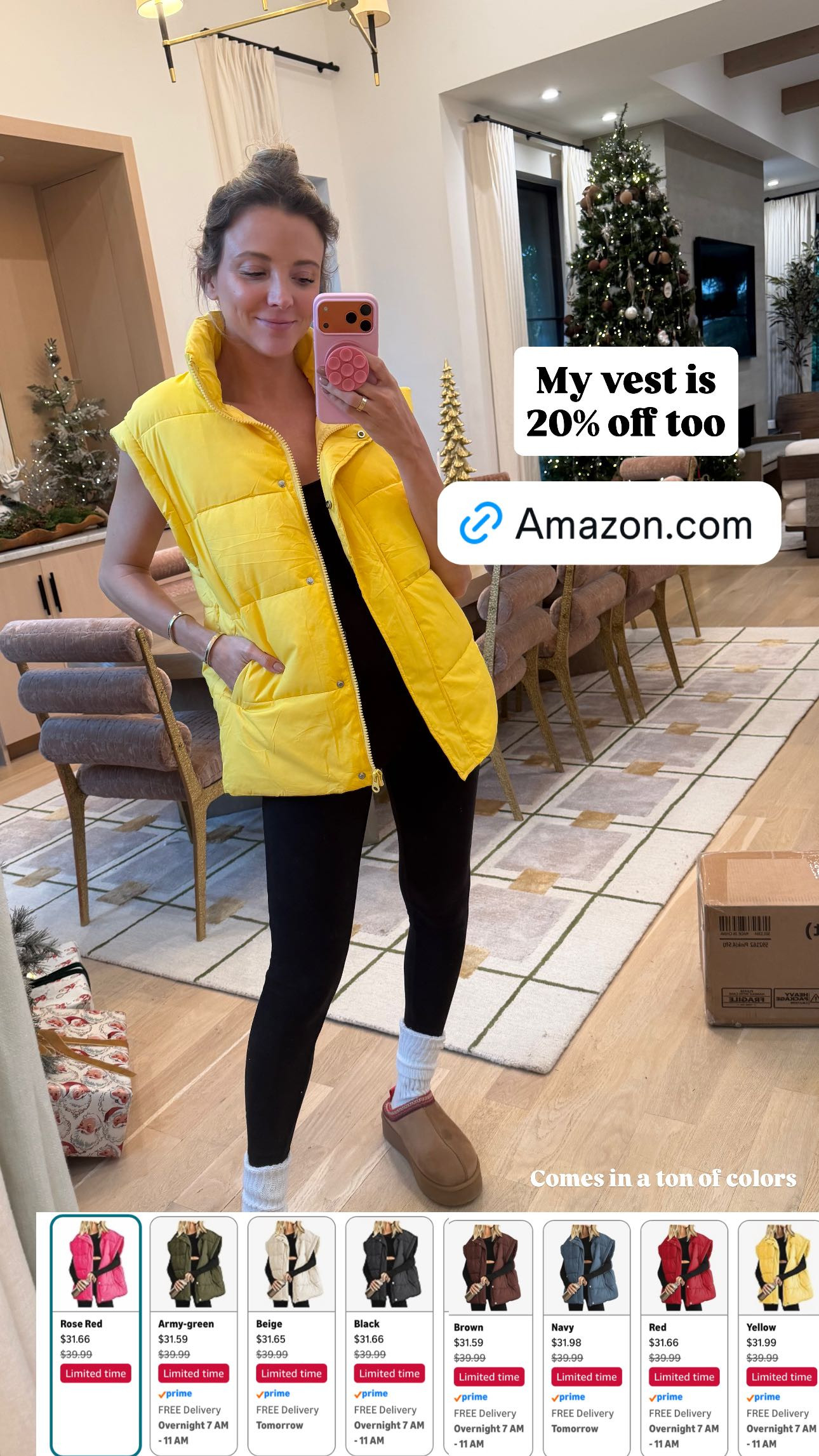 My Amazon vest is 20% off! Sooo many colors 

 