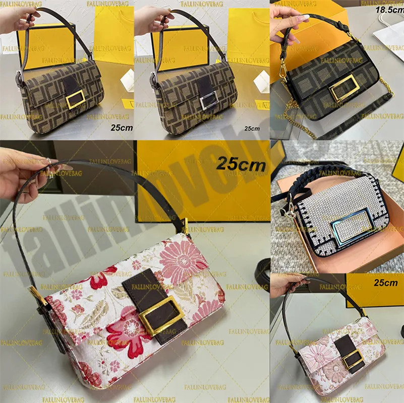 10A Shoulder Bags Designer Cherry blossom baguette Bags Fashion Women Crossbody Vintage Change pu... | DHGate