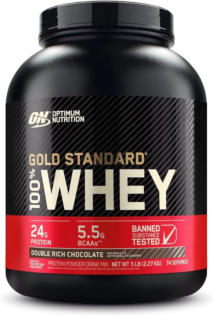 Optimum Nutrition Gold Standard 100% Whey Protein Powder, Double Rich Chocolate, 5 Pound (Packagi... | Amazon (US)
