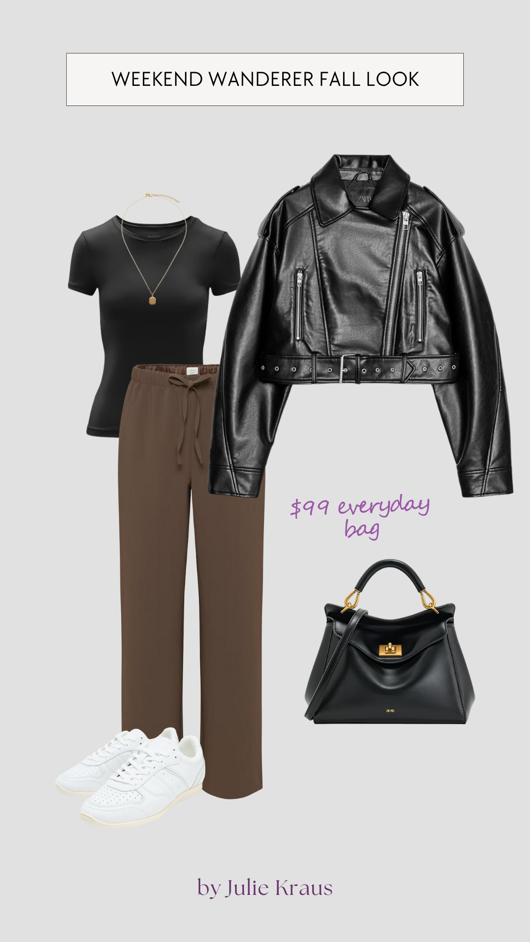 weekend fall outfit, leather jacket look, casual chic fall outfit, comfy yet stylish outfit, off-duty fall fashion, relaxed fall look, everyday chic outfit, fall street style, modern fall fashion, effortless outfit 

 #LTKOver40 #LTKFindsUnder100 #LTKStyleTip