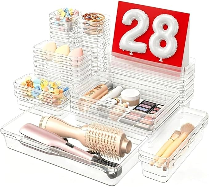 A-LuGei 【Military Grade】 Drawer Organizer, 【𝟱𝗦𝗶𝘇𝗲】 Makeup organizer, 【Ho... | Amazon (US)