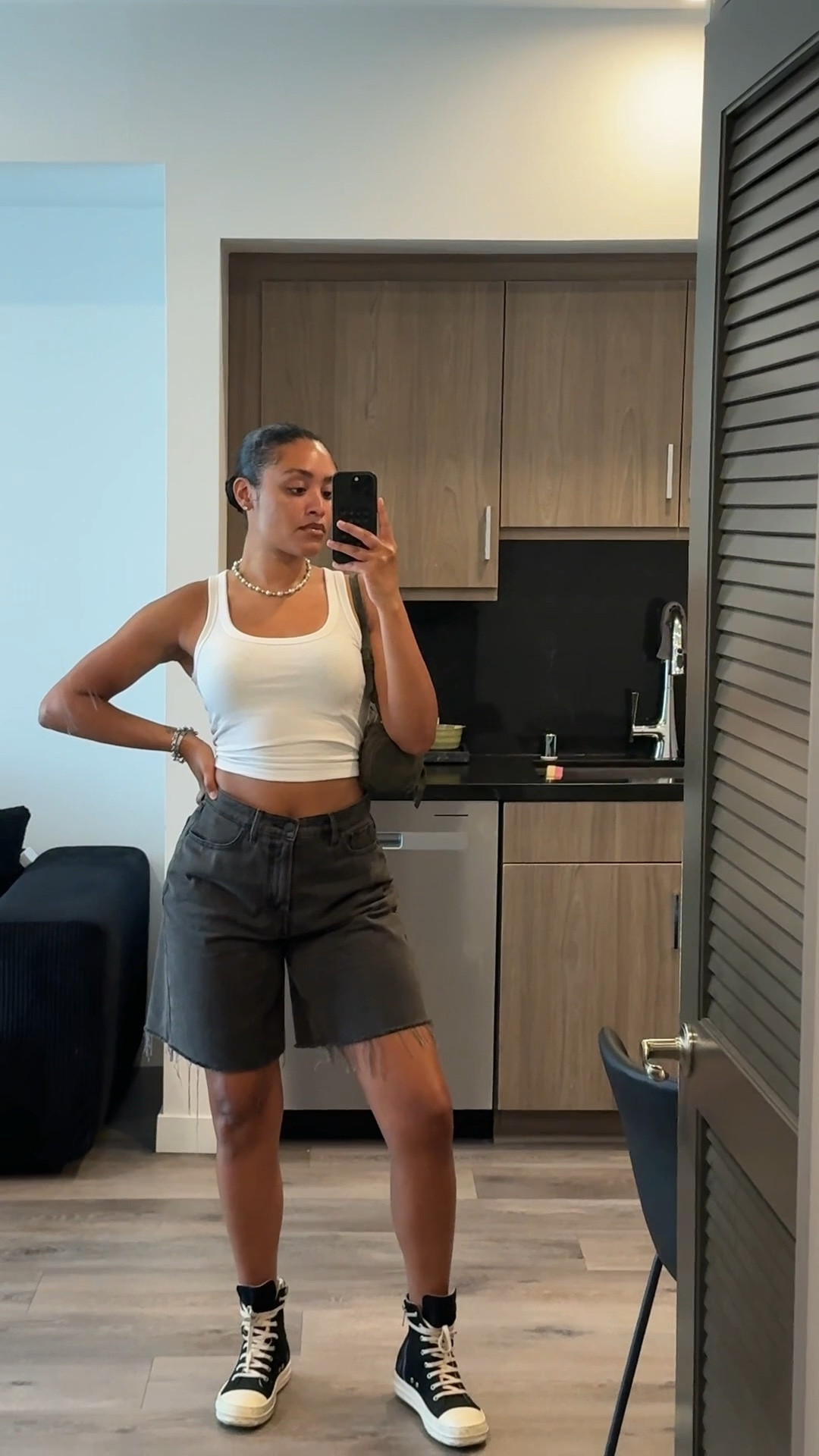 Been loving these Good American denim shorts. I’m wearing a size 4!

#LTKStyleTip #LTKFindsUnder50 #LTKFindsUnder100