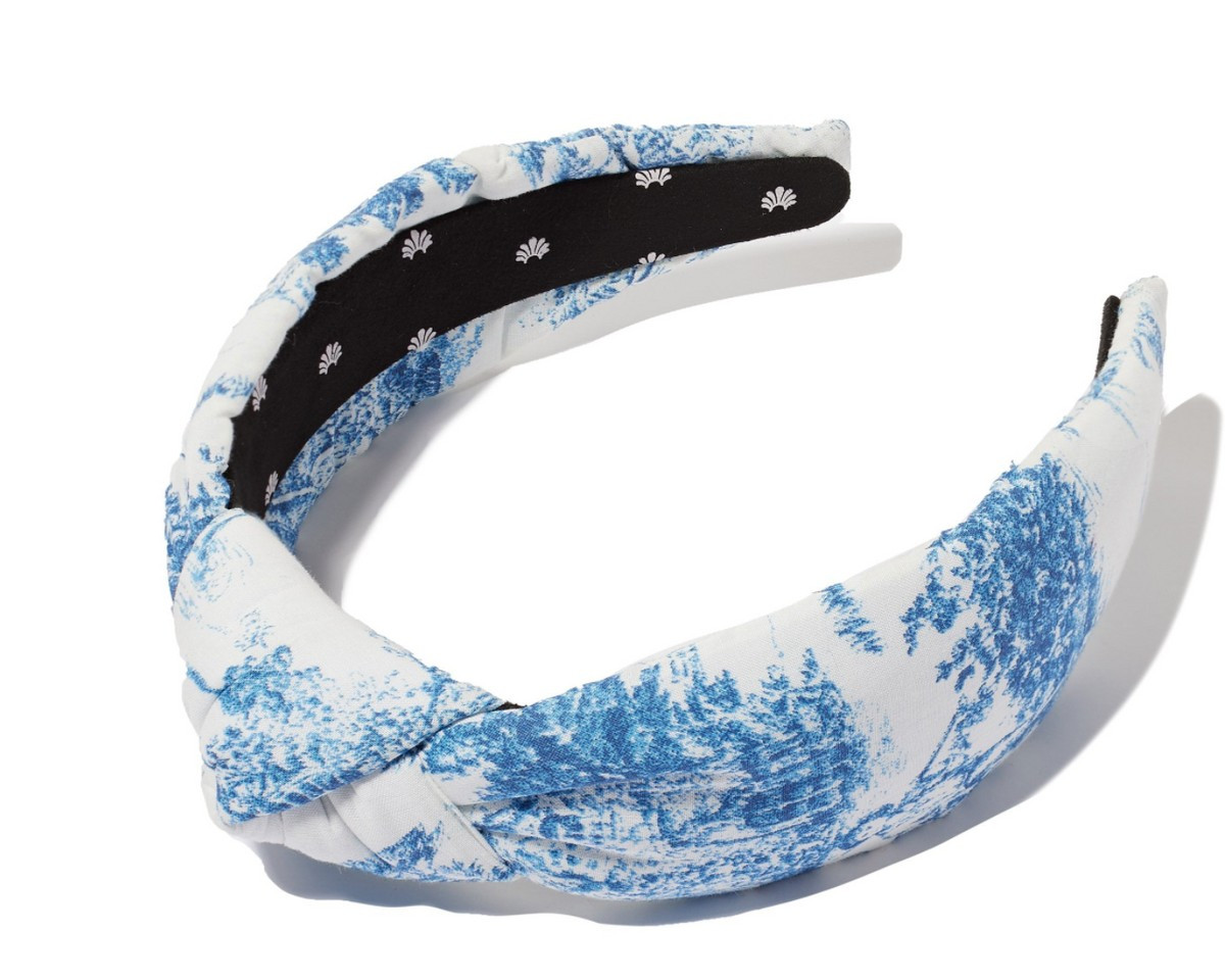 Toile Knotted Headband | Addison Bay