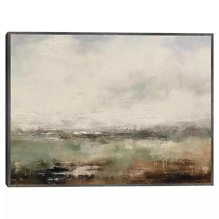 Muted Abstract Landscape Framed Canvas Art Print | Kirklands Home | Kirklands