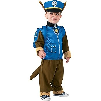 Rubie's Costume Toddler PAW Patrol Chase Child Costume, One Color, 1-2 Years, Chase Costume | Amazon (US)