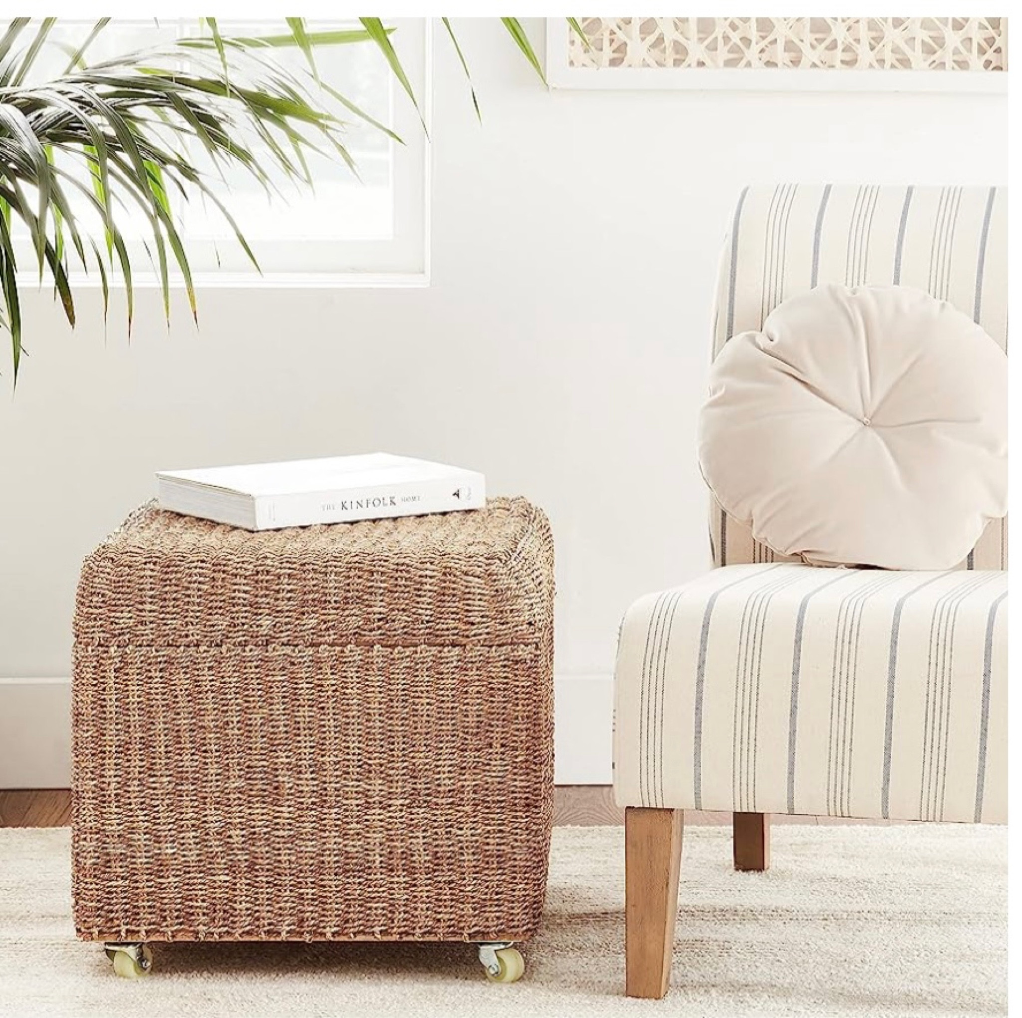 Rolling Seagrass Foot Stool 

#LTKxPrimeDay #LTKFind #LTKstyletip