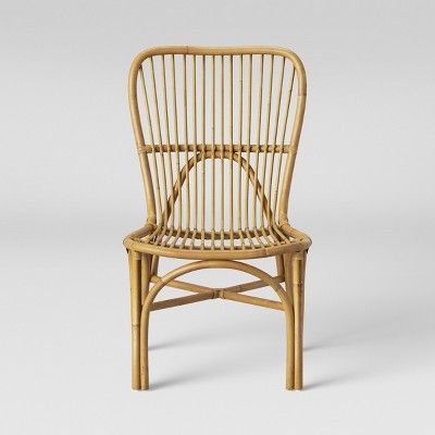 Hazel Rattan Armless Chair Light Brown - Opalhouse™ | Target