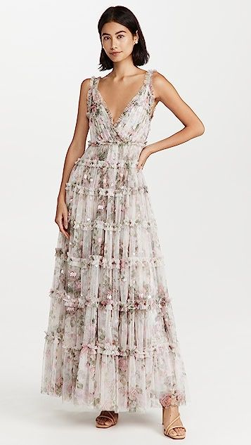 Floral Swan Cami Gown | Shopbop