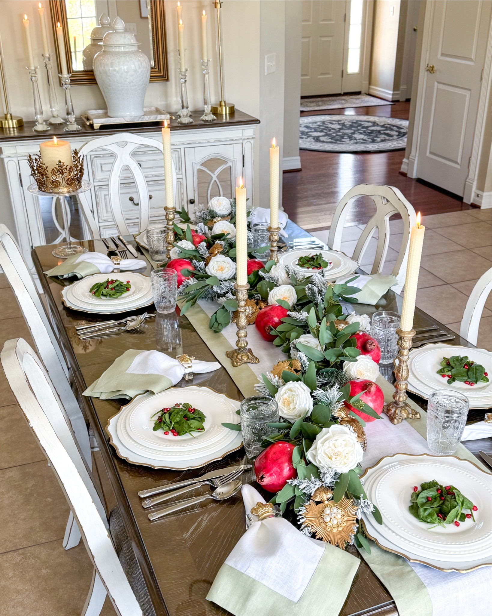 Shop the Nevaeh collection by Fitz and Floyd now at Walmart!

Seasonal tablescapes, seasonal decor, Christmas Tablescape, white plates, holiday table, holiday entertaining, fall tablescape, spring tablescape, summer tablescape, Milagro heart, sacred heart, Christmas centerpiece, centerpiece ideas, white and gold chargers, table linens 

#LTKSeasonal #LTKHome #LTKHoliday