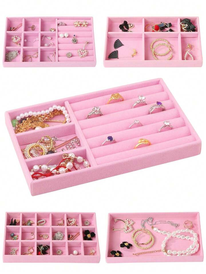 5pcs/Set Jewelry Display Tray, Stackable Jewelry Storage Drawer Box, Multi-Function Jewelry & Acc... | SHEIN