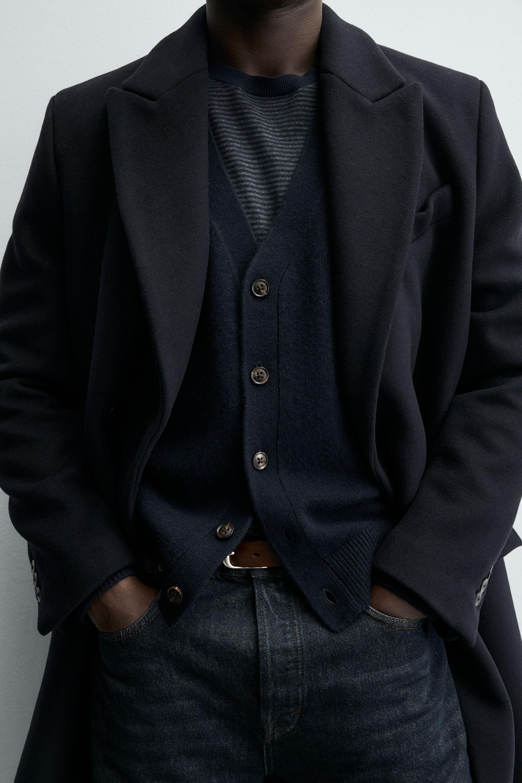 REGULAR FIT WOOL BLEND CARDIGAN | Zara Canada