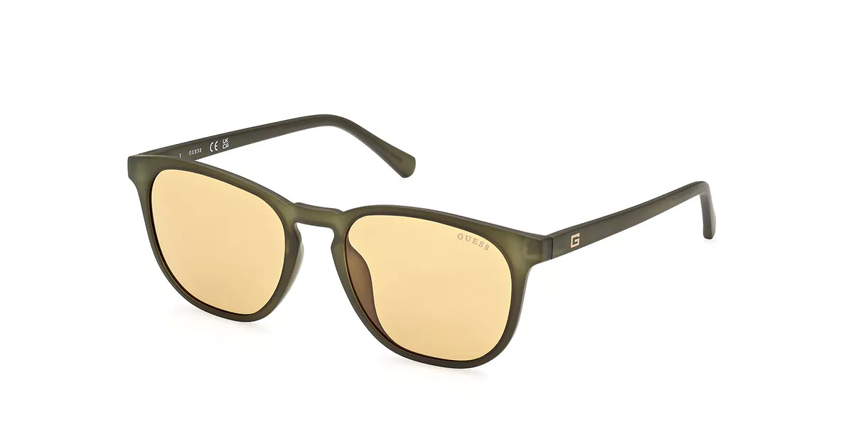 Guess GU00061 97E Men's Sunglasses Green Size 53 | SmartBuyGlasses Global