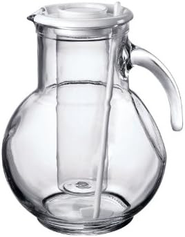 Bormioli Rocco Kufra Jug with Ice Container and White Lid, 72-3/4-Ounce | Amazon (US)