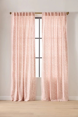 Hyacinth Semi-Sheer Printed Curtain | Anthropologie (US)