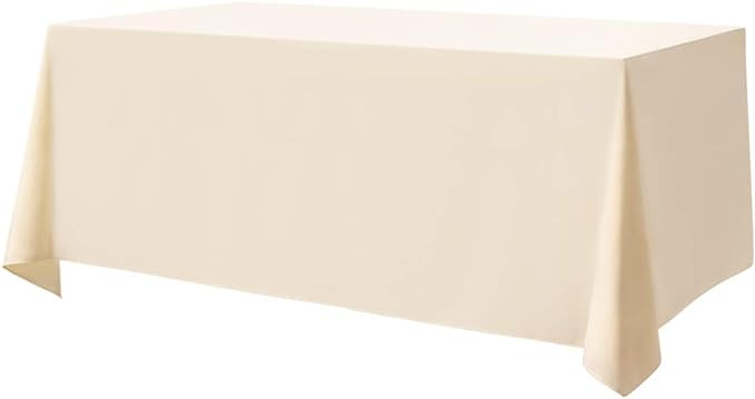 Surmente Tablecloth 90 x 132-Inch Rectangular Polyester Table Cloth for Weddings, Banquets, or Re... | Amazon (US)
