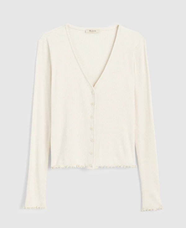 Lettuce-Hem V-Neck Cardigan | Madewell | Madewell