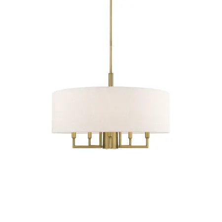 Meridian 6 Light 24" Wide Drum Chandelier | Build.com, Inc.