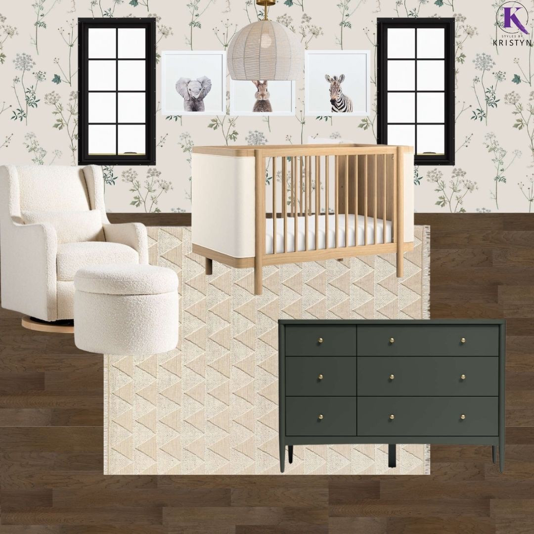 Creating a serene animal nursery with lush green tones, blending nature and comfort. #InteriorDesign #AnimalNursery #GreenLiving #NatureInspired #CozySpaces #babynursery 


#LTKBaby #LTKHome #LTKBump