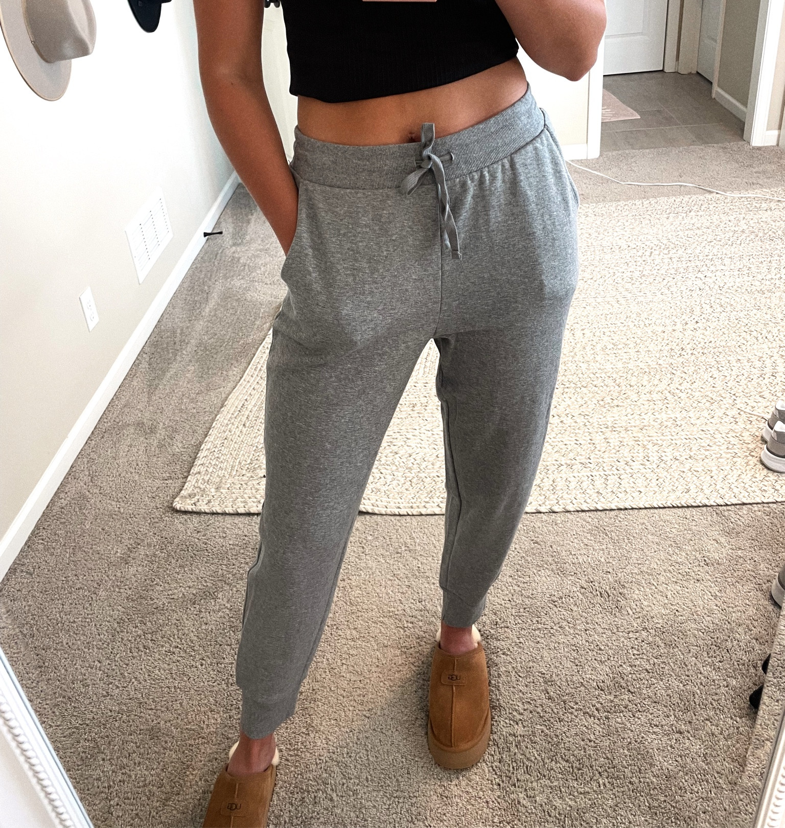 Sweatpants for $20. Will live in these! In a medium but could have done small  

#LTKSeasonal #LTKfitness #LTKunder50