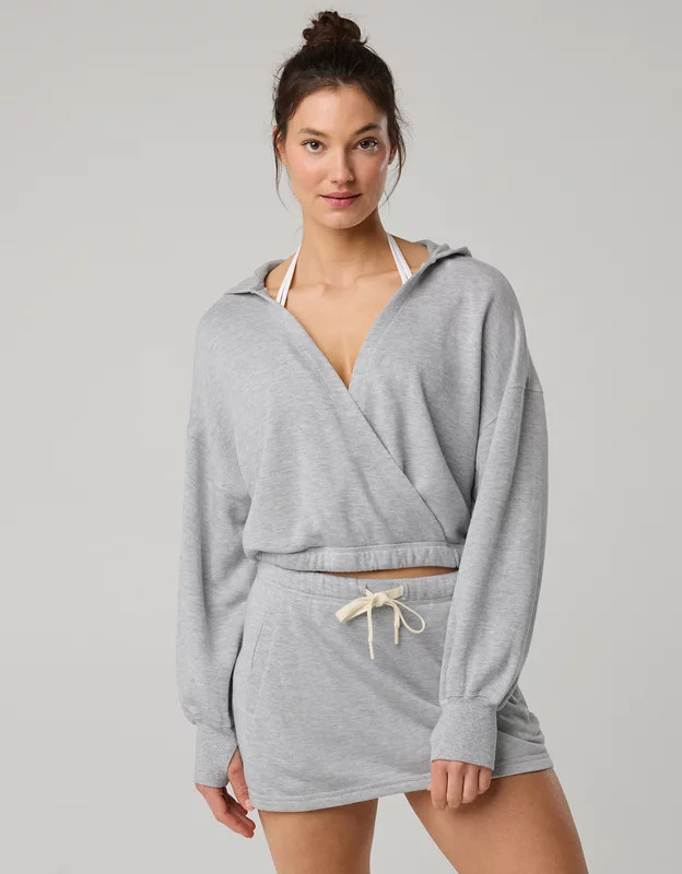 OFFLINE By Aerie Keep It 100 Terry Wrap Hoodie | Aerie