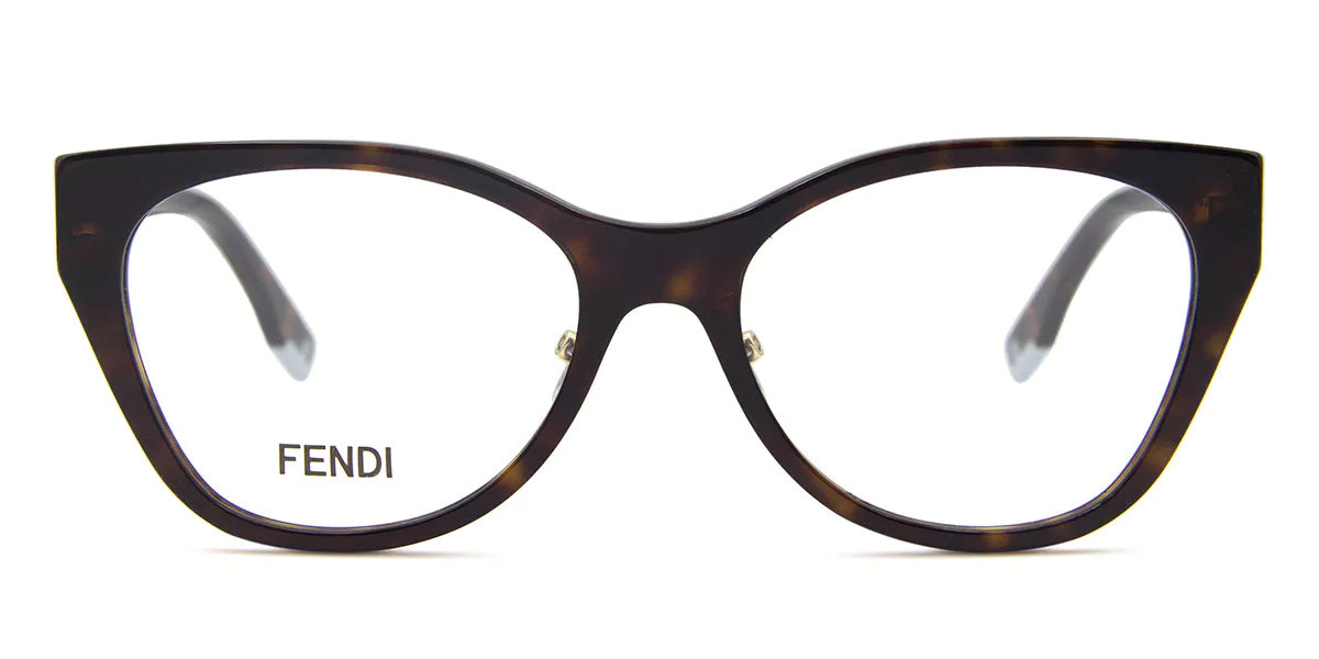 Fendi FE 50120F Asian Fit 052 Women’s Glasses Tortoiseshell Size 54 - Free Lenses - Blue Light Block Available | SmartBuyGlasses Global