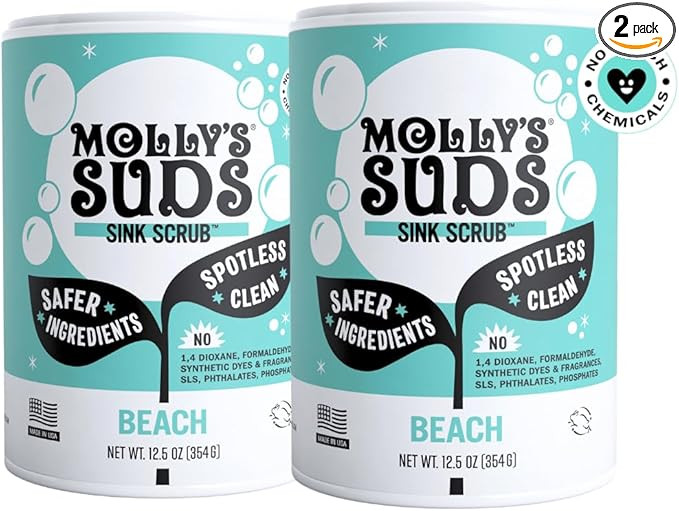 Molly's Suds Sink and All Purpose SCRUB | Gently Removes Stains, Scrubs Away Grease & Gime, Buffs... | Amazon (US)