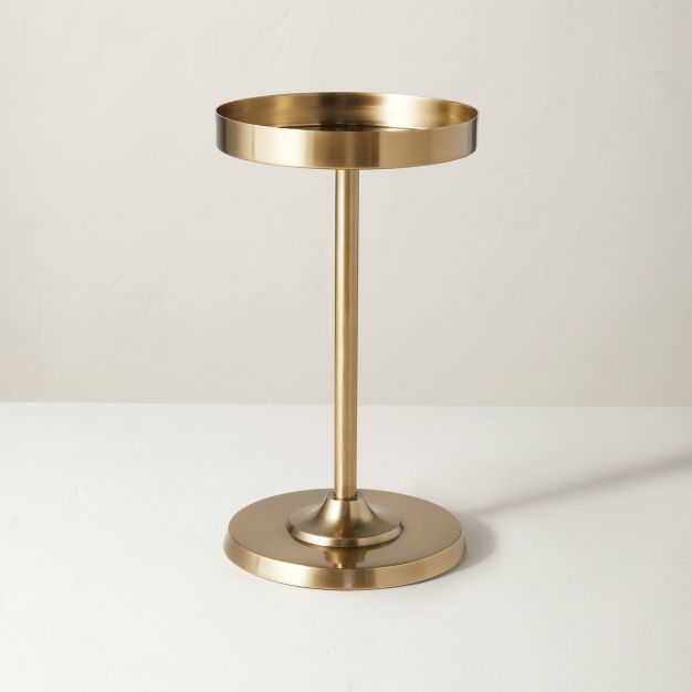 14" Metal Plant Stand Brass Finish - Hearth & Hand™ with Magnolia | Target