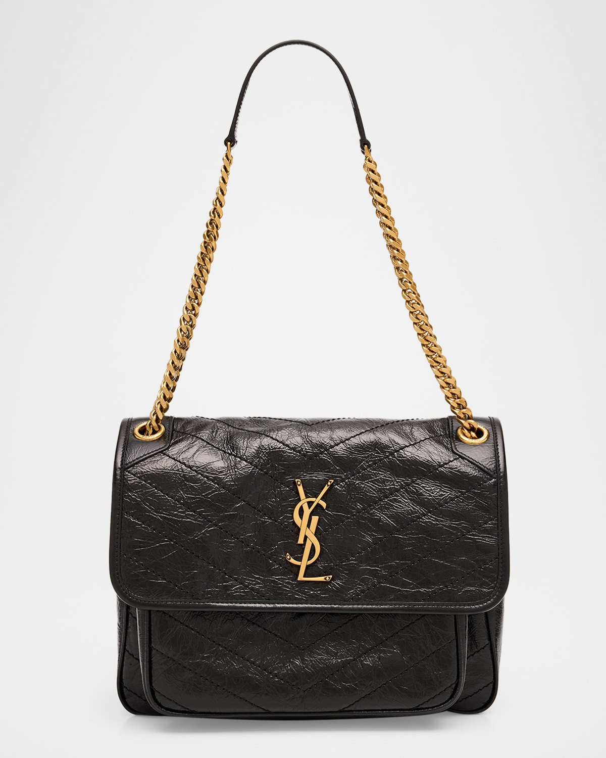 Niki Medium YSL Shoulder Bag in Vintage Leather | Neiman Marcus