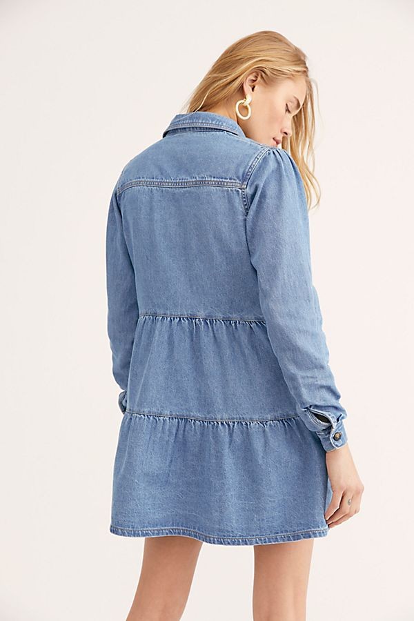 Nicole Denim Shirt Dress | Free People (Global - UK&FR Excluded)