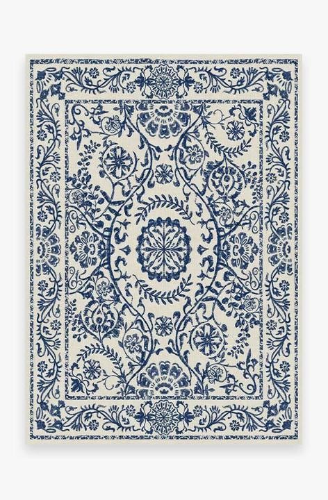 Delphina Delft Blue Rug | Ruggable