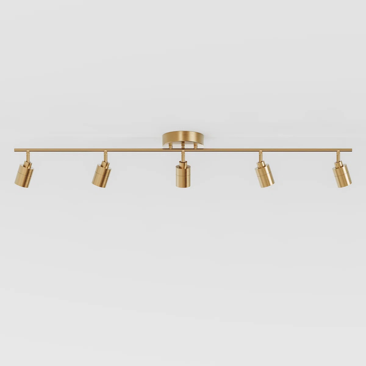 Shura 5-Light Integrated LED Track Light with Rotatable Heads, 4 ft. Track Lighting Kit, 3000k, 2... | Wayfair North America